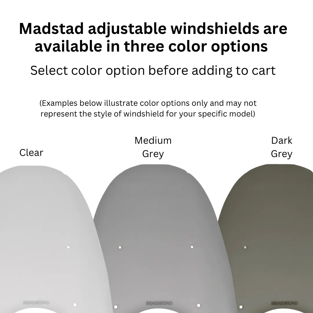 Windshield ONLY - Replacement Windshield for Madstad System for Harley Street 500 & Street 750