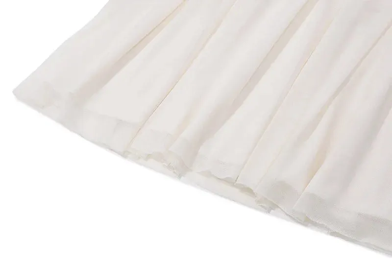 Women's Elegant Strapless Backless Sexy Mini Dress Off-Shoulder Long Flare Sleeve Pleated Clubwear Party Dress
