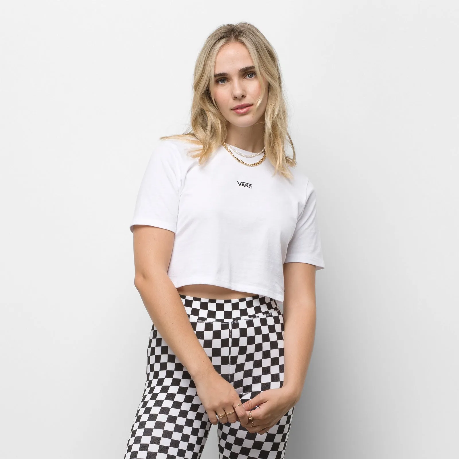 Women's Flying V Crop Crew Sport Tee