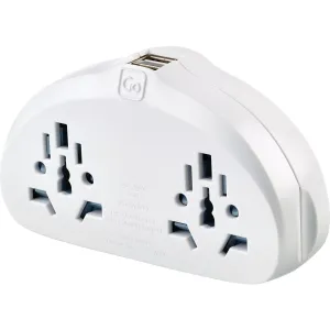 World to EU Adapter Duo   USB