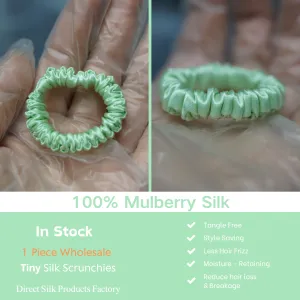 Wormwood Silk Scrunchie Tiny - For Adult / Baby / Toddler