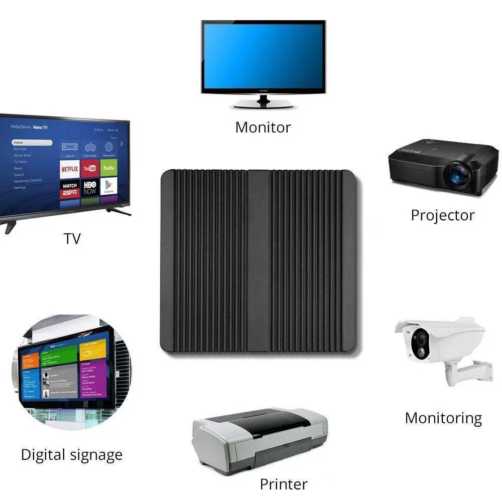 XCY Windows 10 Dual Core HDMI VGA WiFi Mini Desktop