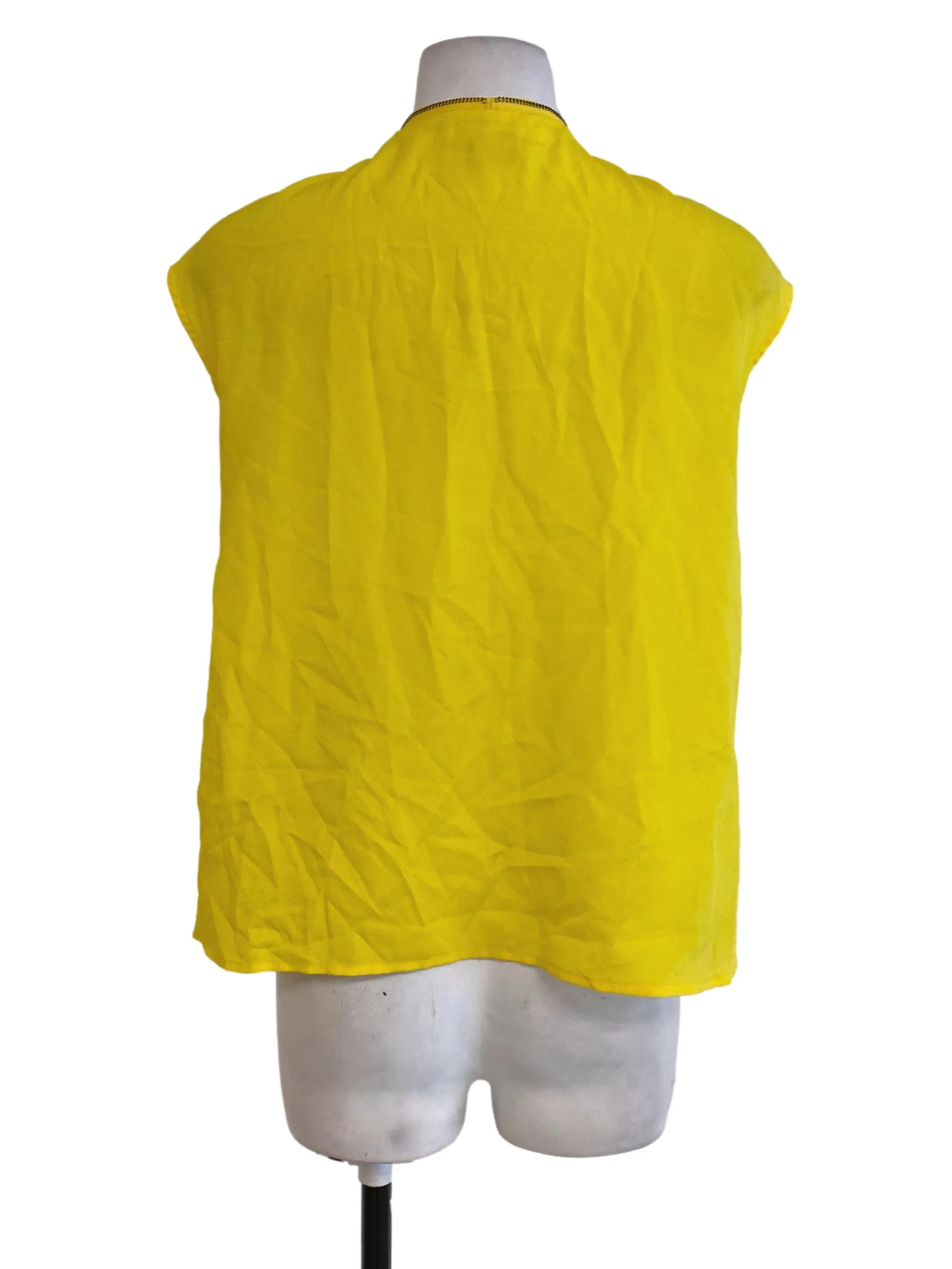 Yellow Sleeveless Top