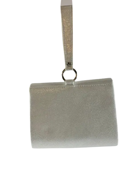 You Got Me Silver Wristlet Shoulder Clutch