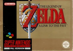 Zelda: A Link To The Past i æske (SCN u. kort)